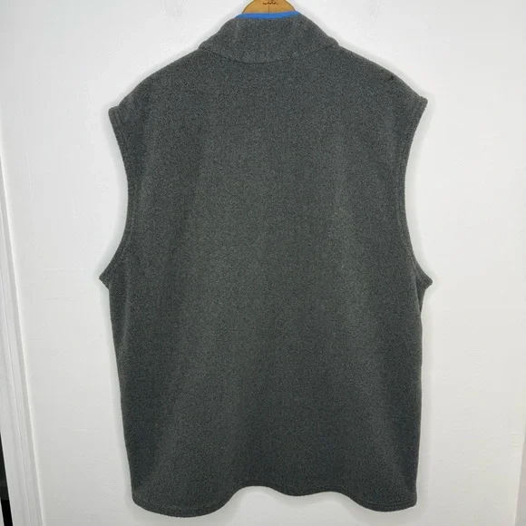 PATAGONIA Synchilla Karstens Gray and Blue Men’s Fleece Vest - Picture 5 of 5